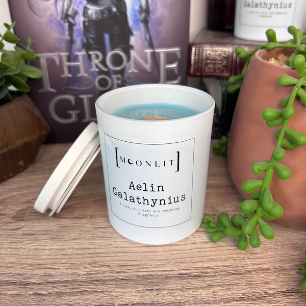Aelin Galathynius (Throne of Glass) inspired - 20cl/8oz Soy blend wax book inspired candle with hidden gem