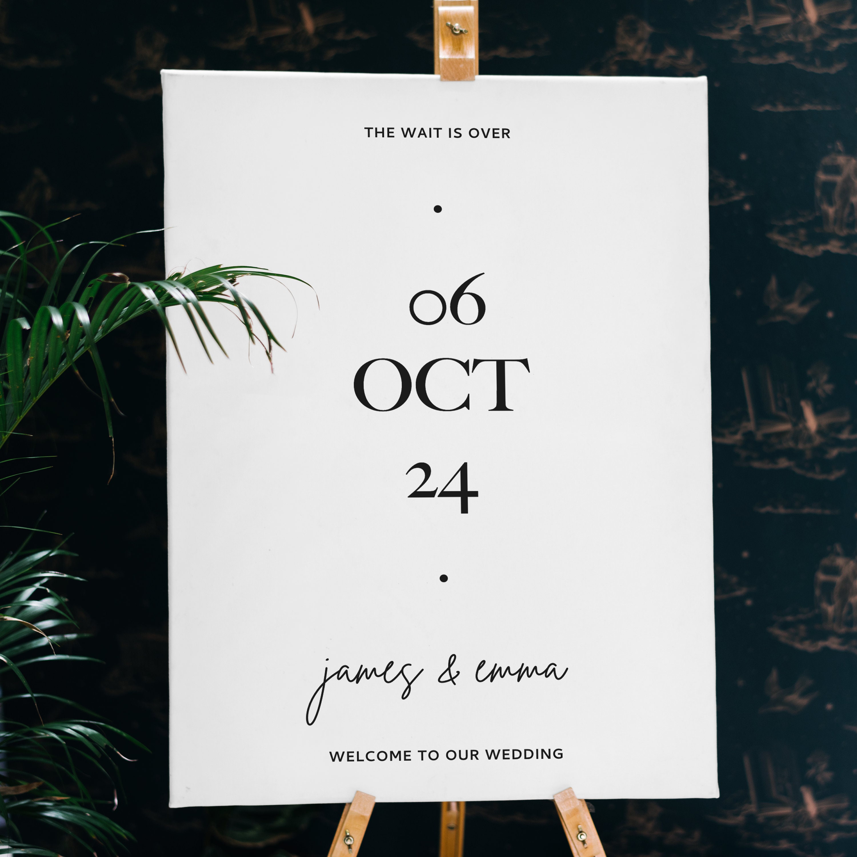 Customise - Date Welcome Sign | Wedding Sign | Wedding Stationary ...