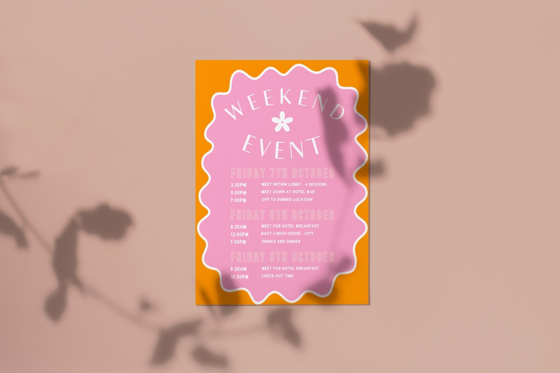Hen's Party Invitation Bundle Bachelorette Invite Template Hens
