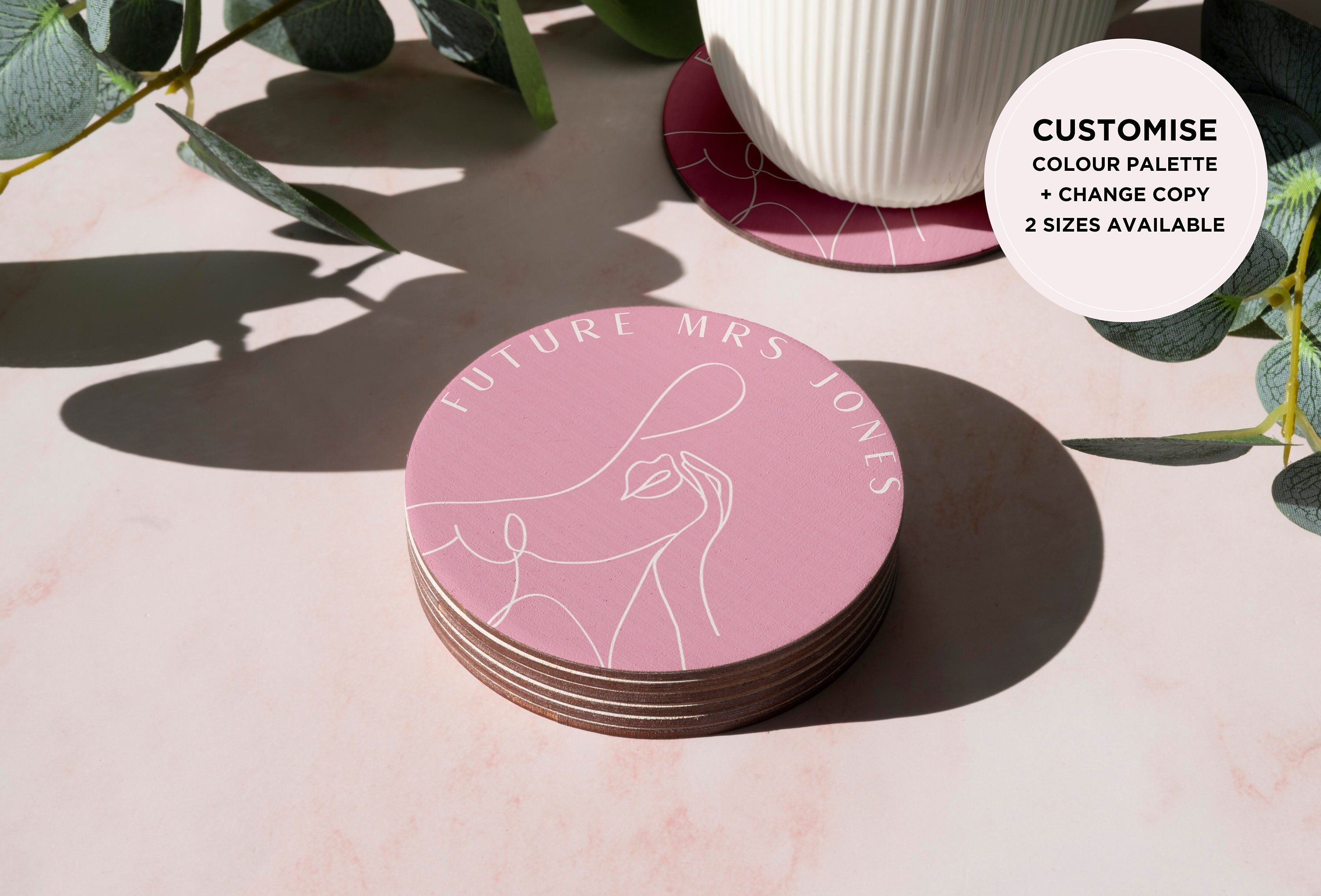 Future Mrs Coasters Wedding Coaster Hens Party Coasters Bachelorette ...