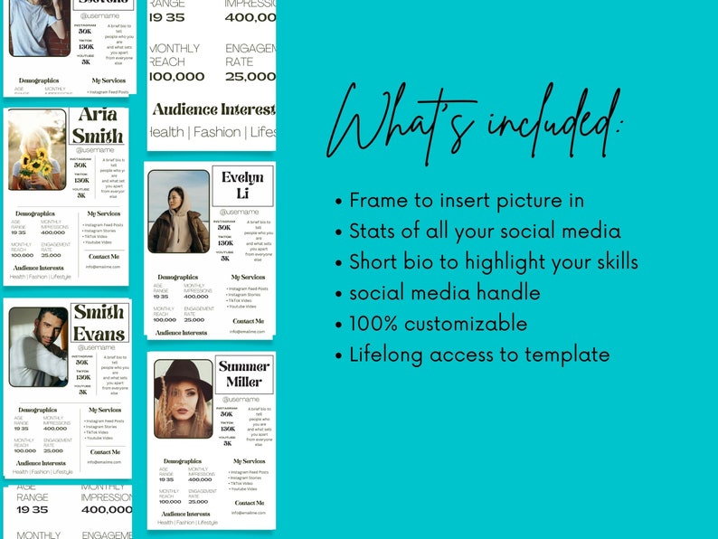 Media Kit Templatemedia Kitmedia Kit Canvamedia Kit Influencermedia Kit ...