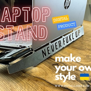 Laptopstandaard met bord, doe-het-zelf plaatwerk laptopstandaard dxf-bestanden, metaalbewerkingsproject DXF-plannen, svg/dxf-bestanden downloaden, bureau-organizer
