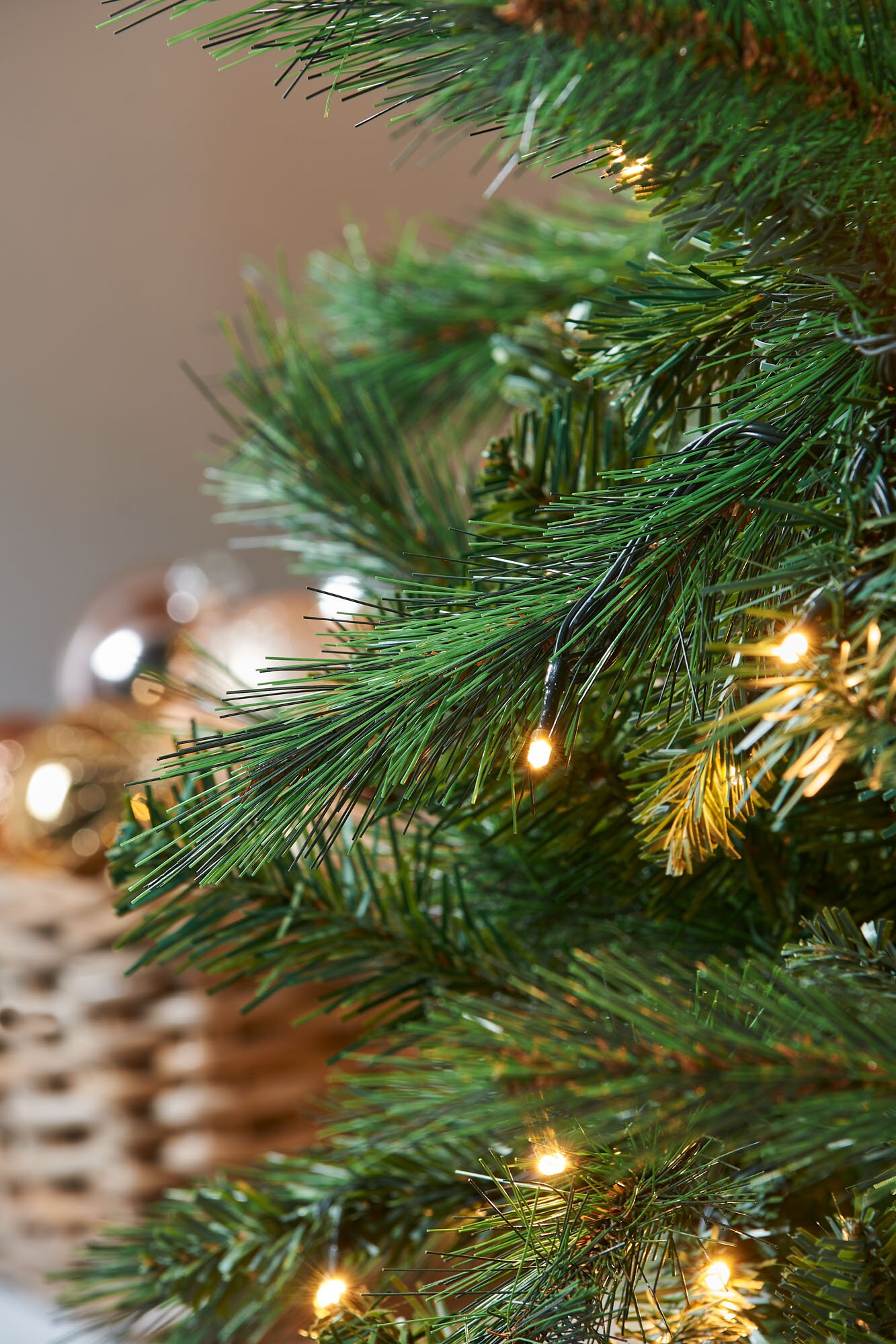 Prelit Victorian Pine Multifunction Christmas Tree With Warm White