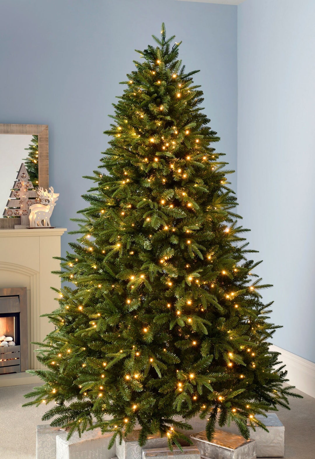 Prelit Windsor Fir Multifunction Christmas Tree With Warm White LED