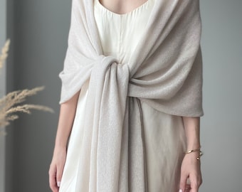 Big Cashmere wedding shawl, Pashmina shawl wedding, wedding dress shawl, Shawl for wedding, fall wedding shawl, Bridal shawl shrug Plaid top