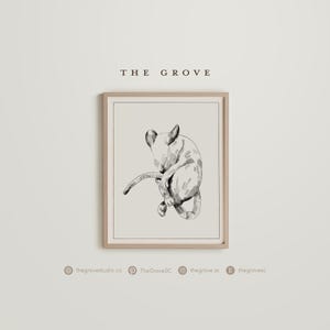 Sleepy Mouse Graphite Sketch Wall Art & Illustrations in three colors – DIGITAL DOWNLOAD