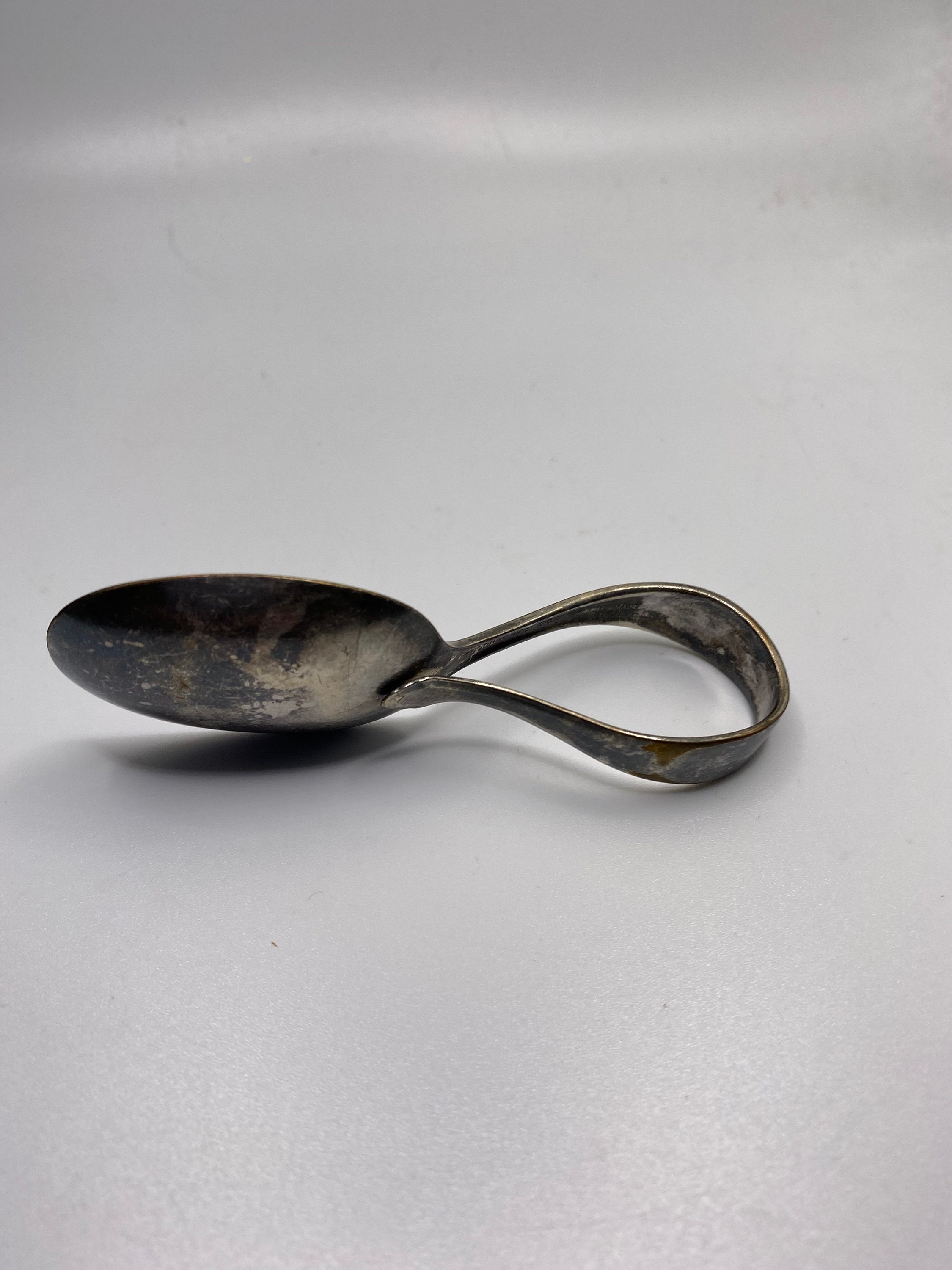Baby Spoon Antique Curved Handle Baby Spoon Excellent Vintage Etsy