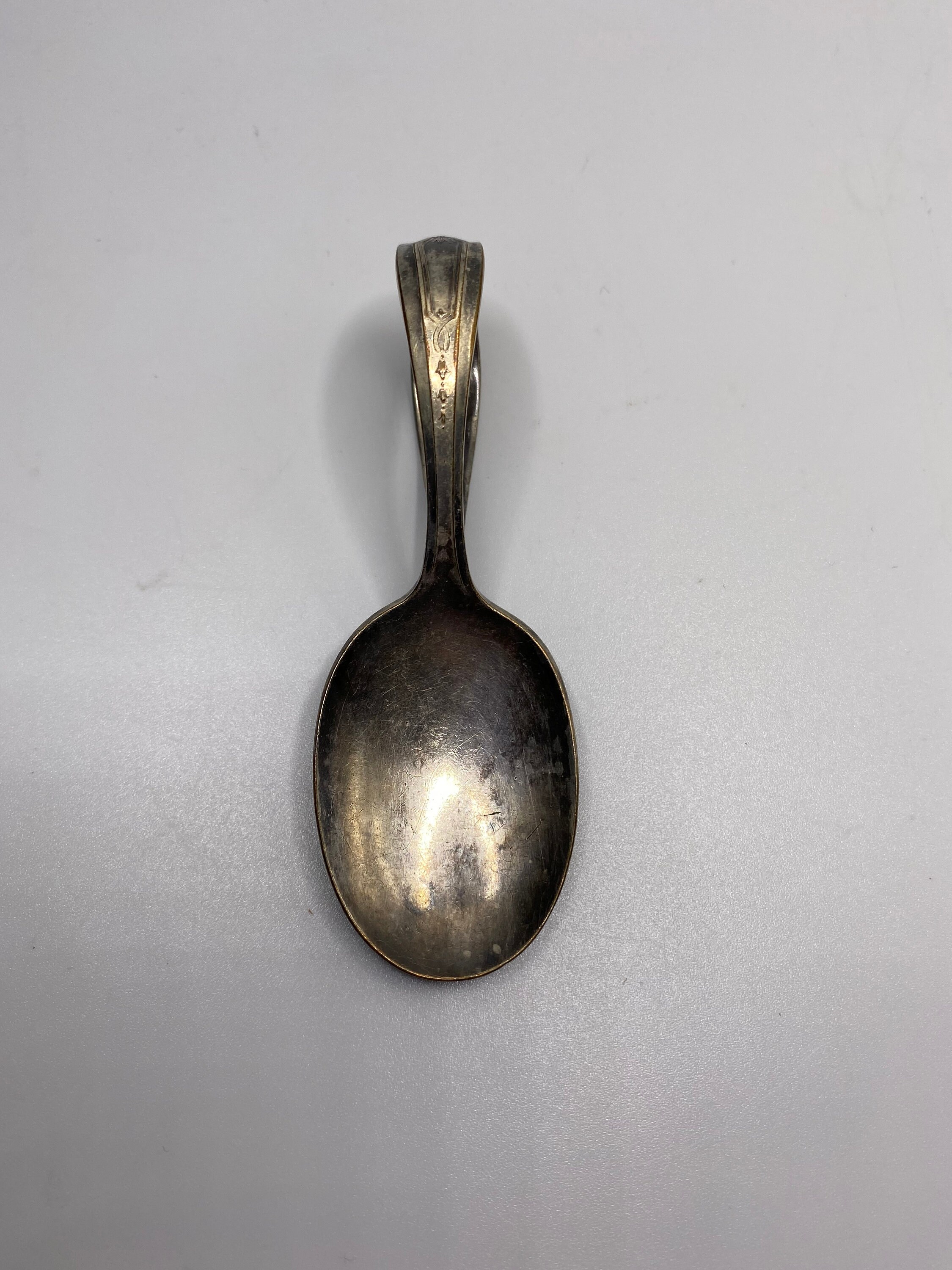 Baby Spoon Antique Curved Handle Baby Spoon Excellent Vintage Etsy