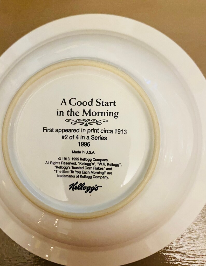 Kelloggs 90th Anniversary Cereal Bowls Set of 4 Official Etsy