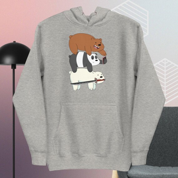 We Bare Bears Hoodie Jacket Unisex #Cod #Cotton Shopee Philippines ...