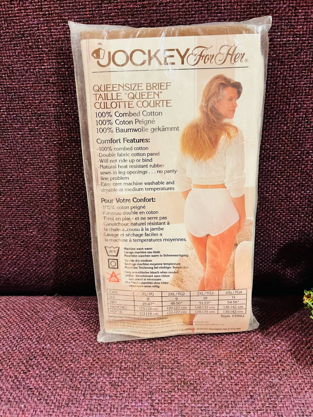 Vintage Dead Stock Never Worn Jockey for Her Aqua Blue Cotton Brief Panties  Size 7 Ladies 1989 -  Canada