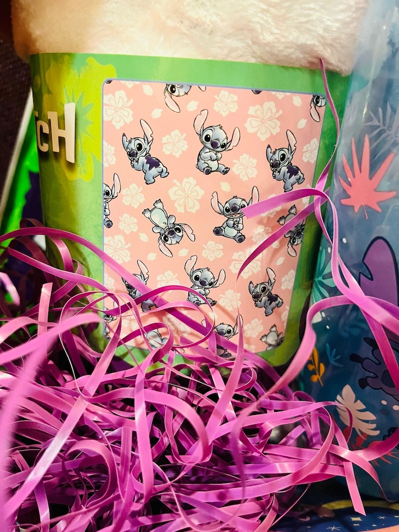 Stitch and Angel adorable bundle 40 by 50 baby throw Matching pillow Angel plush image 3