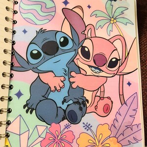 Stitch and Angel adorable bundle 40 by 50 baby throw Matching pillow Angel plush image 9