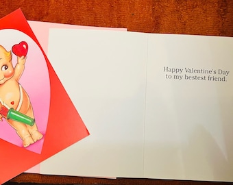 Vintage Kewpie Best friend Valentines card