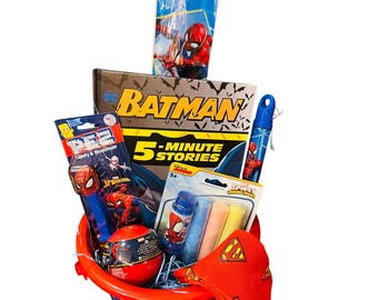 Spiderman adorable bundle preschool throw 40 50 Spider-Man Easter bucket