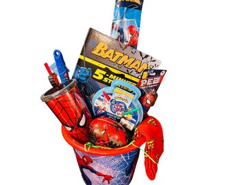 Spiderman bundle adorable preschool throw 40 50 Spider-Man Easter bucket ball,