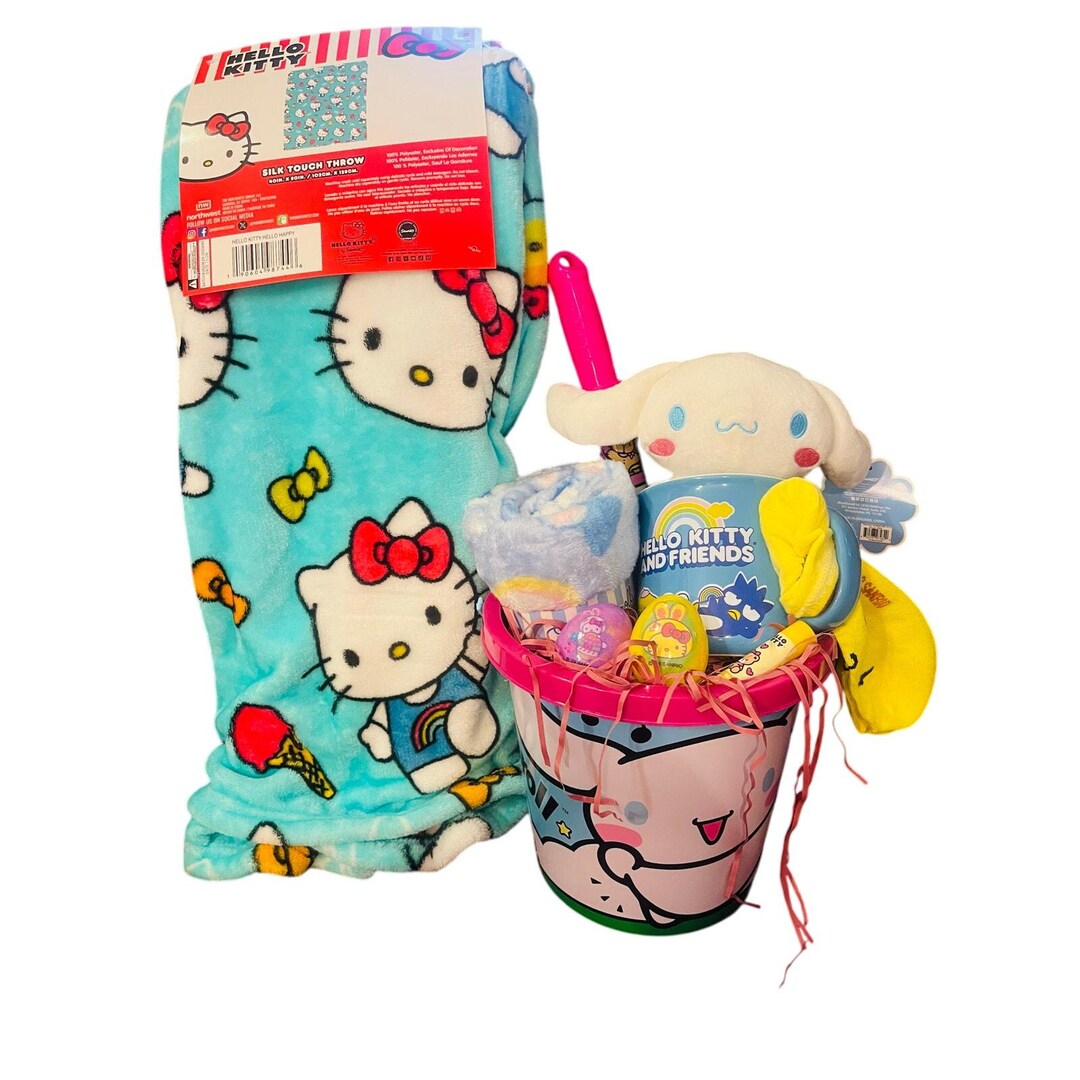 NORTHWEST Hello Kitty CINNAMOROLL Silk Throw Blanket - 40x50 Inch Soft, Cozy & Officially Licensed - View #5