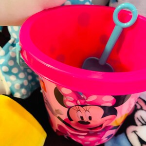 Minnie mouse sand bucket 50 x 70 soft adorable throw large mini pillow plush image 6