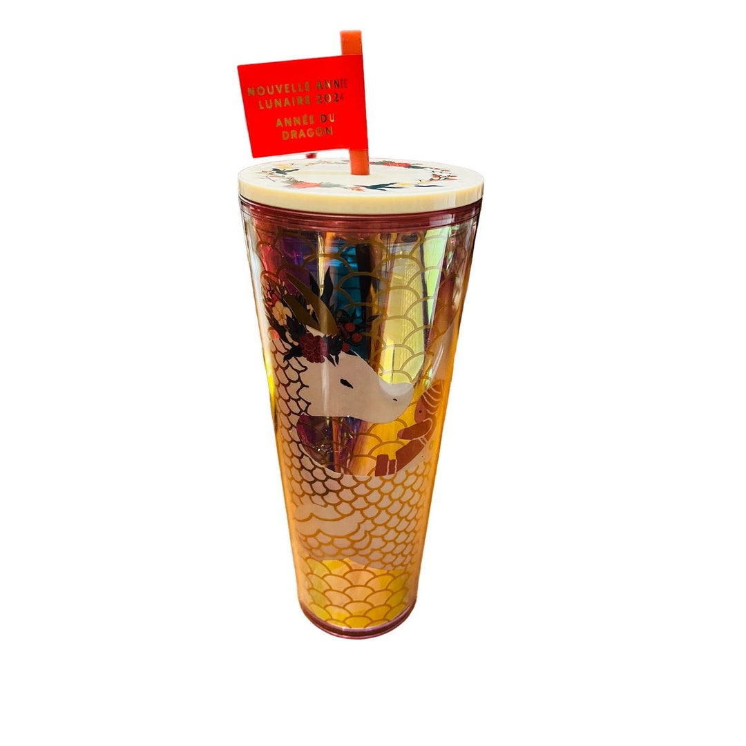 Starbucks New Release Lunar New Year 2024 Year of the Dragon Tumbler Etsy