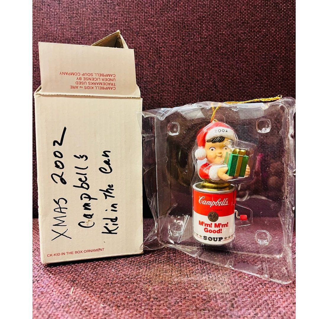 Vintage Campbell Soup Boy in a Campbell Soup Can 2002 Etsy