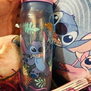 Stitch and Angel adorable bundle 40 by 50 baby throw Matching pillow Angel plush image 6