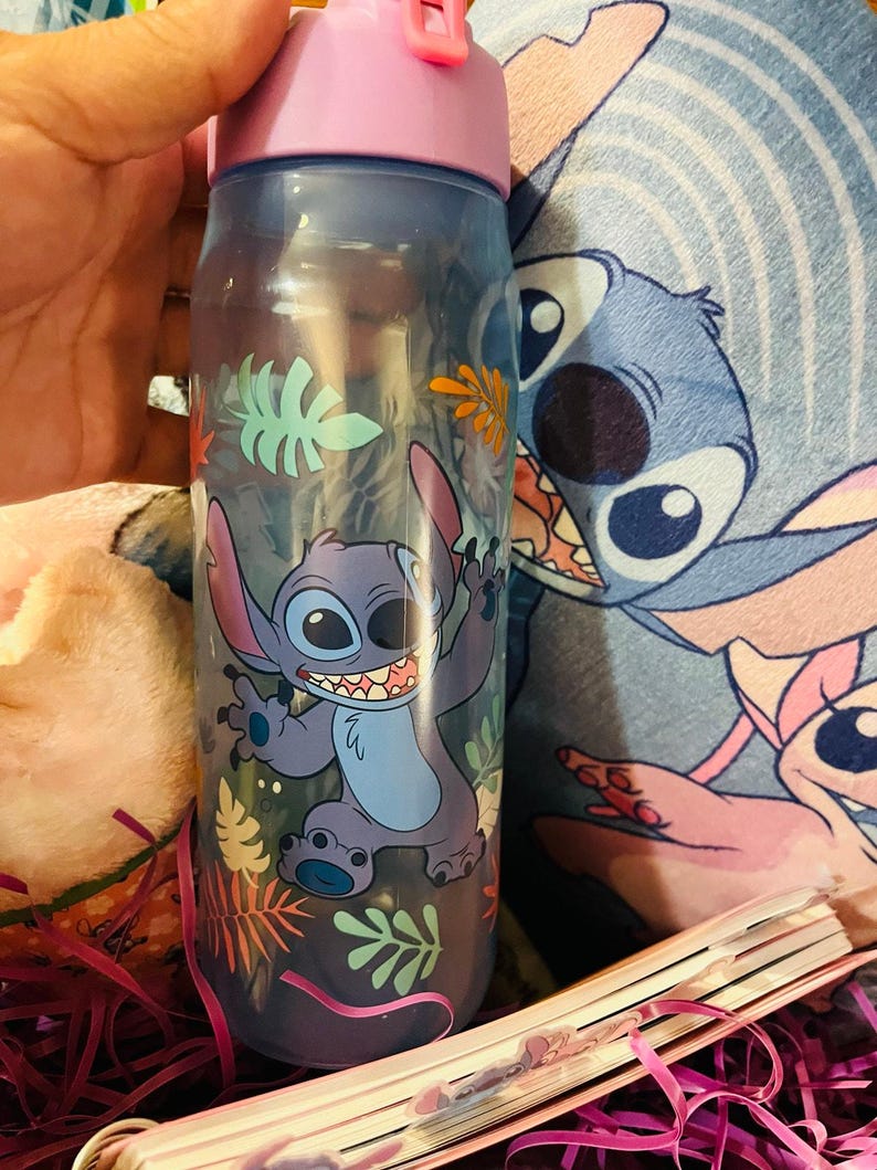 Stitch and Angel adorable bundle 40 by 50 baby throw Matching pillow Angel plush image 6