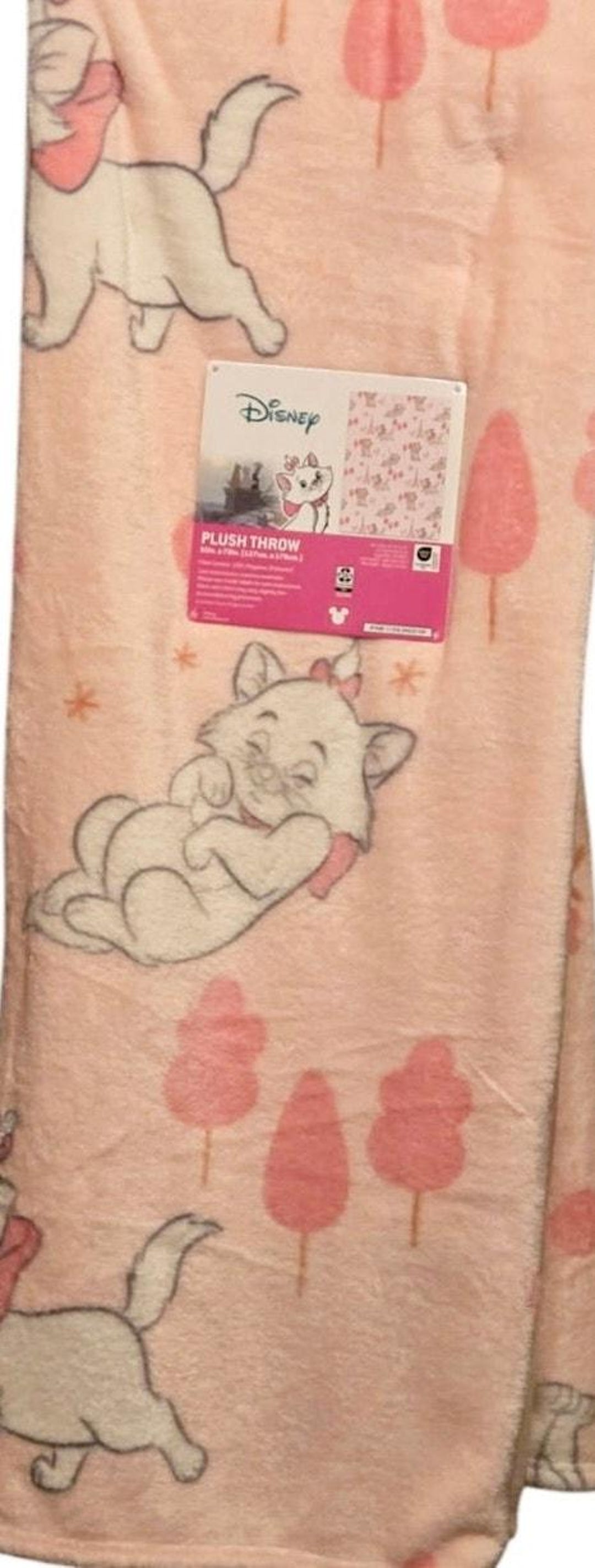 Marie From Aristocats Soft Adorable Pink Throw 50 X 70 - Etsy