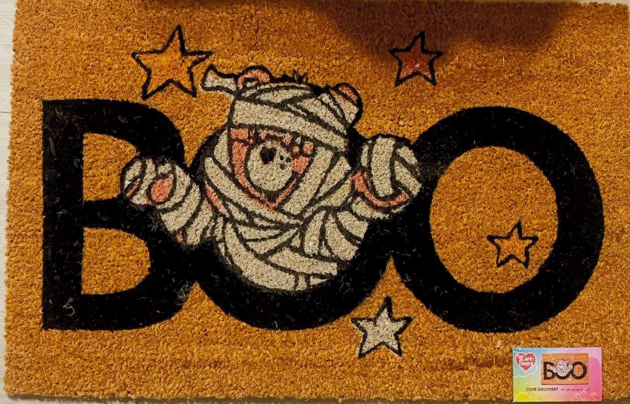 Boo Coir Rug Care Bear Spooky “BOO” Coir Mat 18 by 28 Inch - Etsy