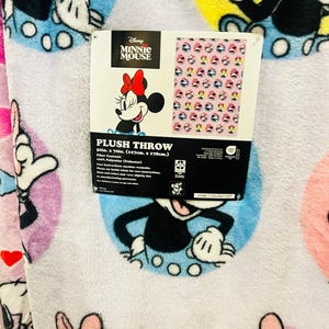Minnie mouse sand bucket 50 x 70 soft adorable throw large mini pillow plush image 4