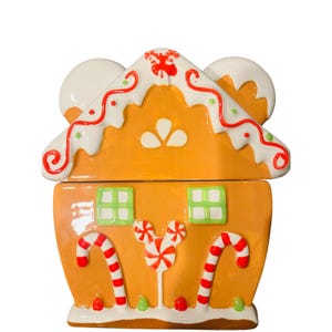 Mickey Mouse Christmas gingerbread house hand painted