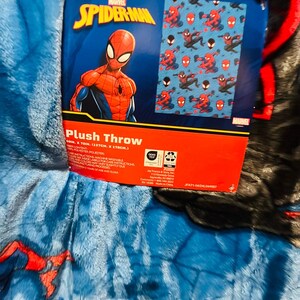Spiderman Easter bundle soft throw 50 by 70 cloud pillow ,chalk,kite,mug and bubble wand image 9