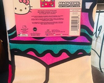 Hello kitty Hello Beach 30 BY 60 INCH