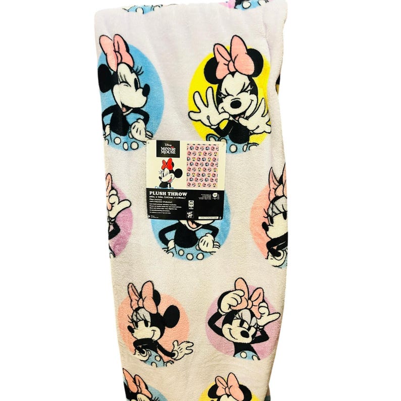 Minnie mouse sand bucket 50 x 70 soft adorable throw large mini pillow plush image 3
