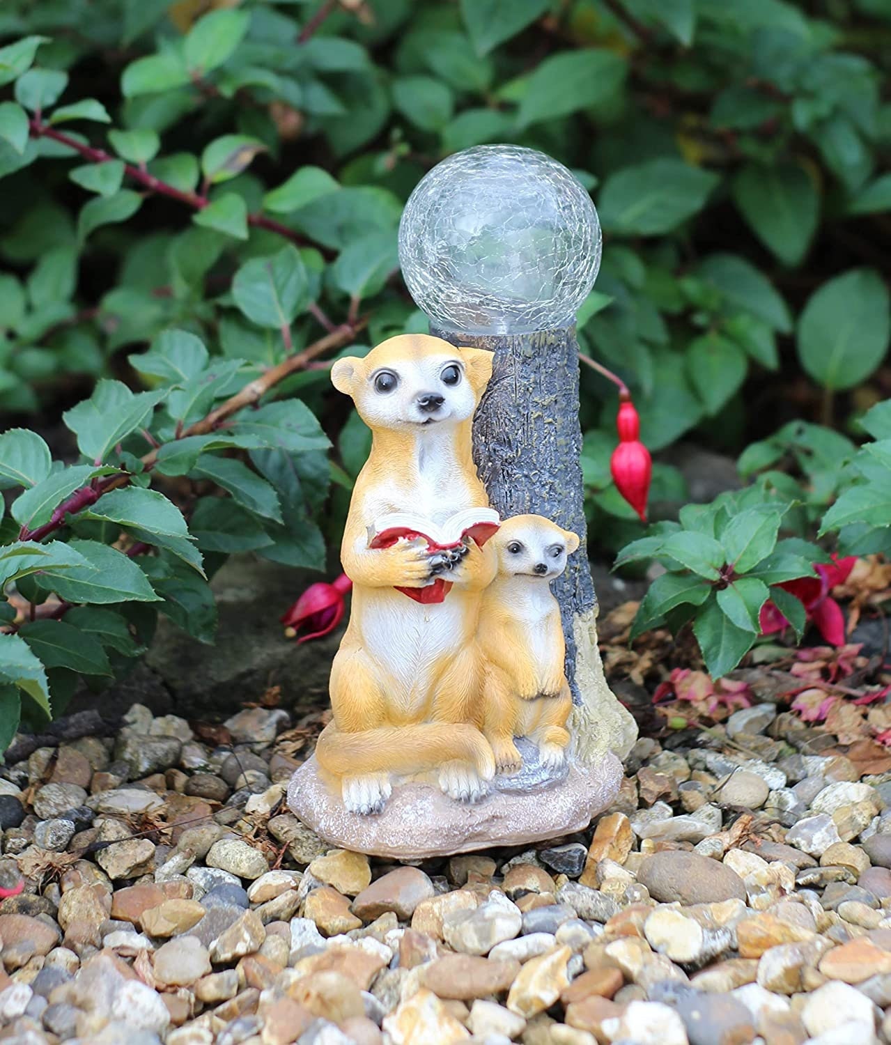 Solar powered 2024 garden animal ornaments