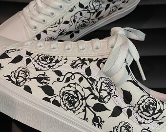 Vans Old Skool Rose | Etsy