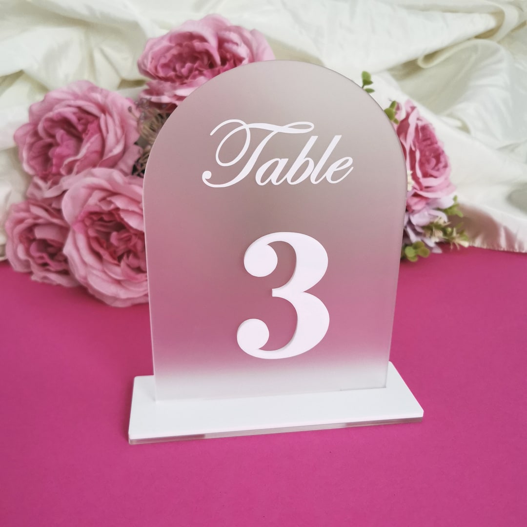Wedding Table Number, Black Table Number, Wedding Reception Sign