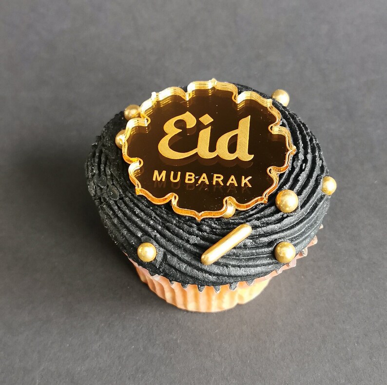 Eid Mubarak Cupcake Toppers Muslim Holy Month Cake Etsy