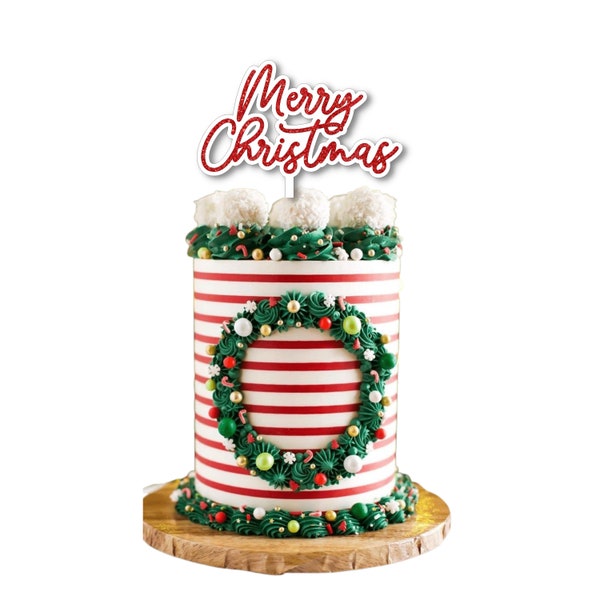 Christmas cake topper , Merry Christmas cake decoration, acrylic cake topper, Christmas cake decoration, festive baking accessories