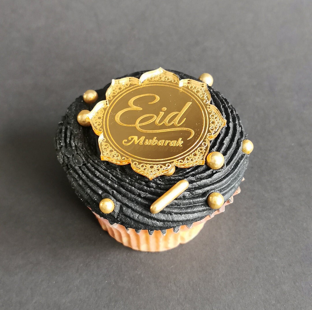 Eid Mubarak Cupcake Toppers Muslim Holy Month Cake Etsy