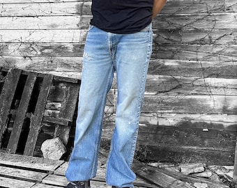 Vintage 70s Levi's 646 Bootcut Stonewash Denim Jeans Vintage 70s