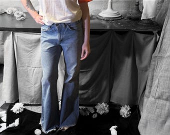 Vintage 70s Levis 684 Orange Tab Bell Bottom Jeans - W26 L31 - Etsy
