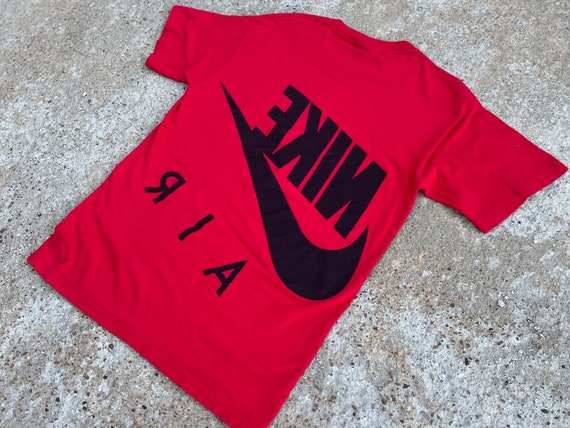 red and black nike air shirt
