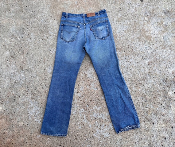 Levi’s 517s Vintage Denim/ Worn Jeans / Made in t… - image 5