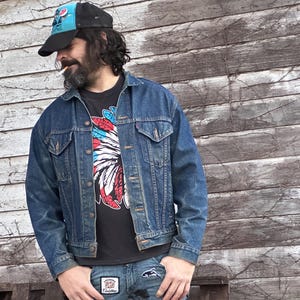 Vintage 1990er Jahre Levi Strauss Trucker Type 3 Jeansjacke