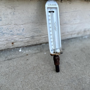 Antique 1920&#39;s Crane Thermometer