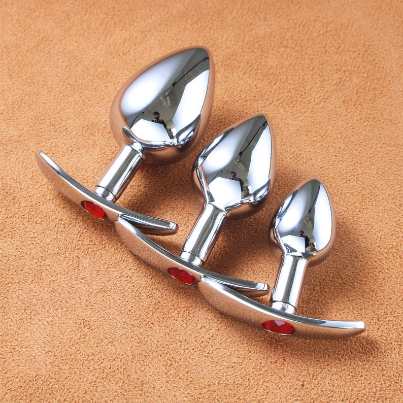 Set Of 3pcs Metal Anal Training Plugs For Woman Beginner Sex Toys Butt Plug Underwear Adult Toys