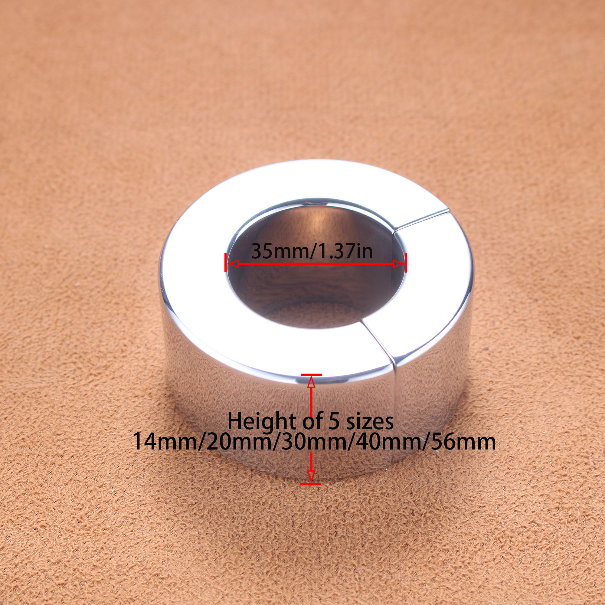 Stainless Steel Ball Stretching Ring 5 Sizes Ball Stretcher Heavy Duty