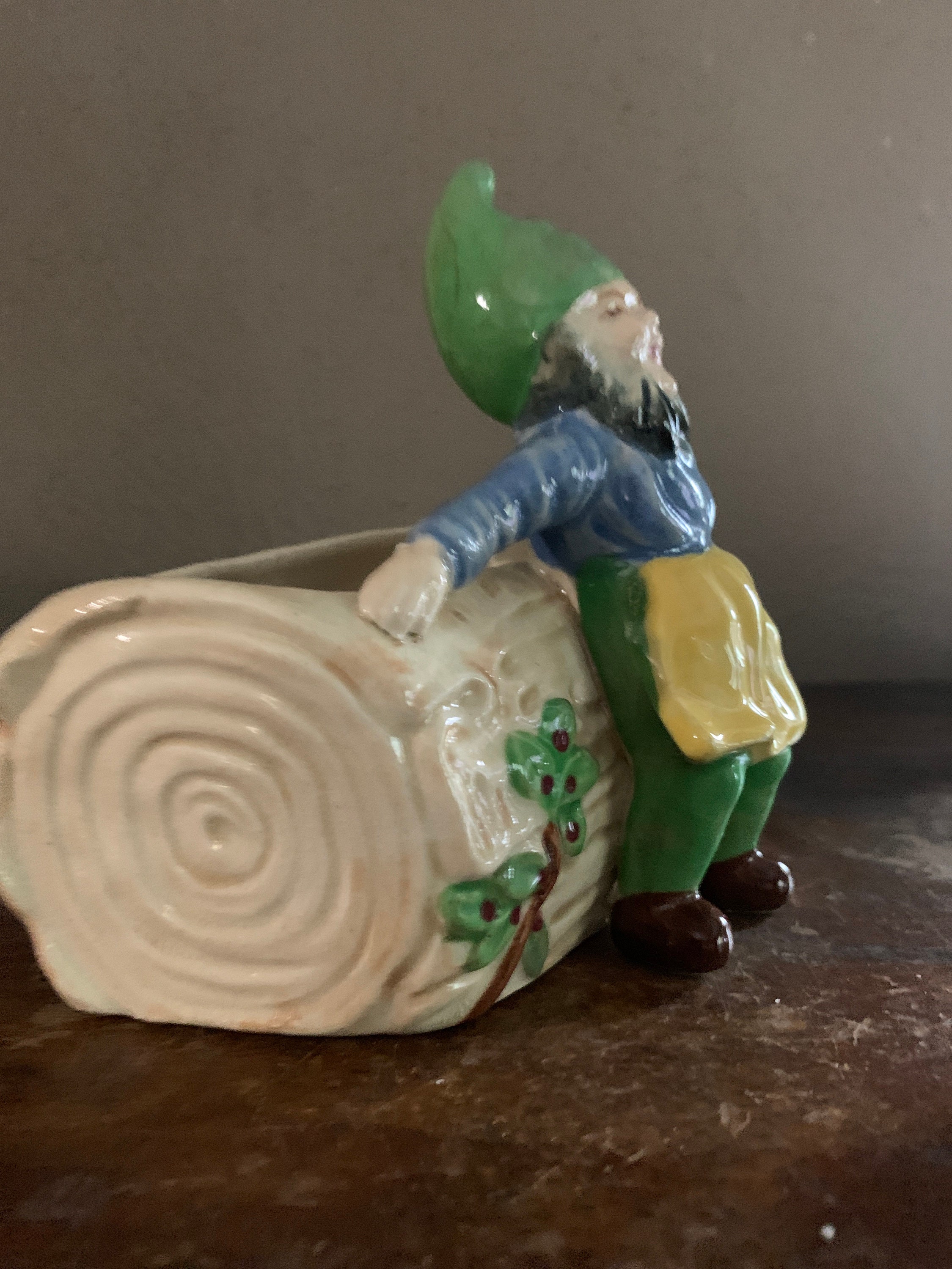 Vintage Indoor Gnome Planter Etsy