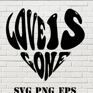Lone is gone svg,Heart svg, broken heart,Digital Download ClipArt Graphic, instant download,vector image,SVG, PNG, EPS