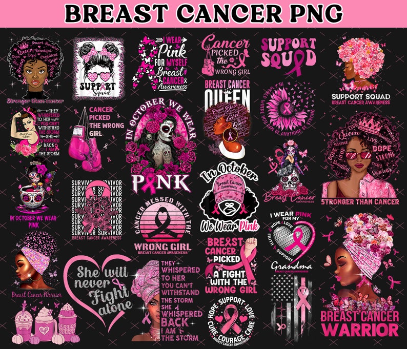 Breast Cancer Png Sublimation Design Download Breast Cancer - Etsy